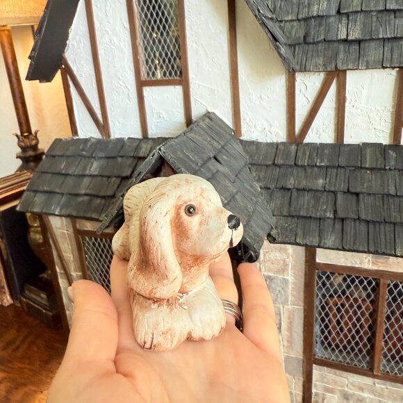 Vintage Porcelain Dog with Glass eyes - Picture 11 of 13